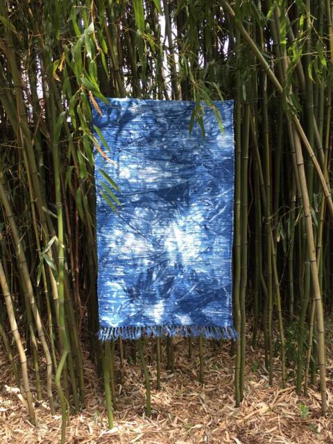 Indigo Cotton Rag Rug 28x55 - image 1