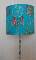 Teal Dreamcatcher Lampshade - thumbnail 1