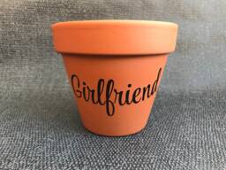 Girlfriend Plant Pot, Valentines Present, Garden Gift, Unique Present For Birthday, Christmas