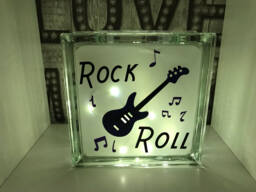 Guitar Light Block, Music Guitar Night Light, Boys Room Decor, Girls Decor - thumbnail 1