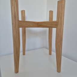40cm Tall Oak Plant Stand Wide Version - thumbnail 3