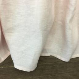 Blush Pink Linen Bed Skirt, Light Pink Dust Ruffles, Bedding, Custom All Sizes - thumbnail 2