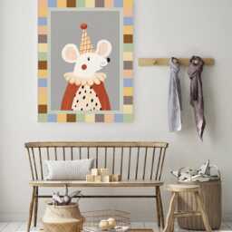 Set Of Two Neutral Nursery Prints, Kids Wall Art, Print Set, Circus Nursery Baby Art Kids Decor - thumbnail 3