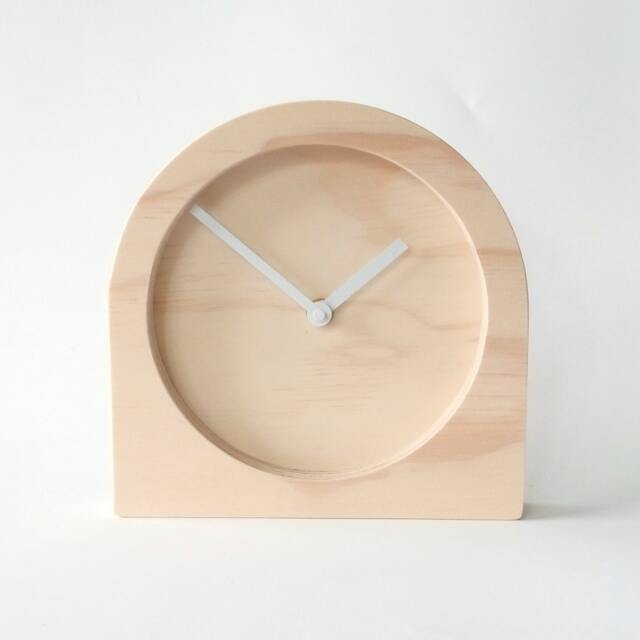 Modern Wooden Desk Clock Silent Analog Mantle Clock - image 1