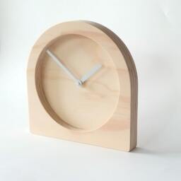 Modern Wooden Desk Clock Silent Analog Mantle Clock - thumbnail 2