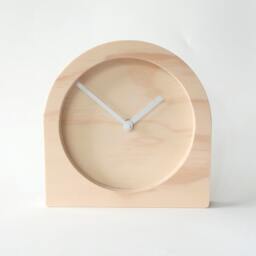 Modern Wooden Desk Clock Silent Analog Mantle Clock - thumbnail 1