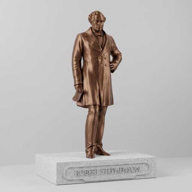 Robert Stephenson Statue - Victorian Railway Engineer Engineering Pioneer Collectible - image 1