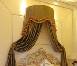 Custom Bed Crown Great For Master Bedroom Made To Measure Your Choice Of Fabrics - thumbnail 1