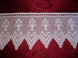 "Crochet Gardine ""Edelgard" - thumbnail 1