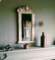 Pretty Art Nouveau Mallorca Vintage Stone Mirror - thumbnail 2