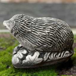 Stone Hedgehog Decor Concrete Garden Animal Sculpture Cute Yard Statue Cement Woodland Ornament Outdoor Wildlife Figurine Yard Art - thumbnail 3