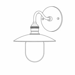 Solid Brass Wall Sconce Light With Brass Shade-Wall Light 8 - thumbnail 3