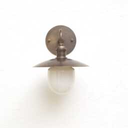 Solid Brass Wall Sconce Light With Brass Shade-Wall Light 8 - thumbnail 2