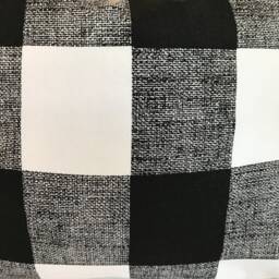 Pillow Cover Buffalo Check Plaid Black & White Farmhouse Choose Size Custom Made - thumbnail 2