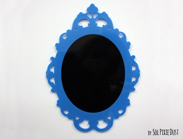 Modern Rococo Blue Photo Frame - Oval Baroque Picture - image 1