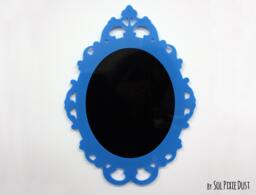 Modern Rococo Blue Photo Frame - Oval Baroque Picture