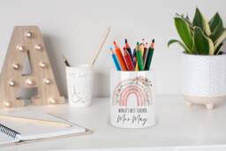Personalised Teacher Pencil Holder, Gifts, Graduation Gift, Thank You Teacher, Teaching Assistant Nursery Worker Gift