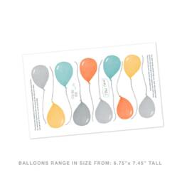 Balloons 10 Count - Neutral Peel-And-stick Wall Decals Mej - thumbnail 2