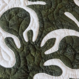 Custom Hawaii Quilt, Museum Quality Botanical Bedspread, Hand Appliqu?? Cotton Bed Cover, Breadfruit Decor, Island Retreat Bedding Queen King - thumbnail 4
