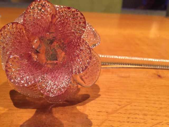 Flower, in Murano Blown Glass, Spare Part For Chandeliers, Pink Color - image 1
