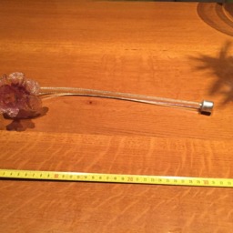 Flower, in Murano Blown Glass, Spare Part For Chandeliers, Pink Color - thumbnail 4