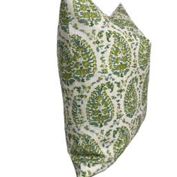 Brunshwig & Fils Rougier Green Cushion Cover Pillow Double Sided Indoor/Outdoor - thumbnail 2