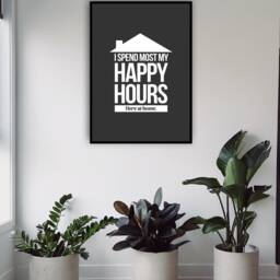 I Spend Most My Happy Hours Here At Home Luke Combs Inspired Contemporary Wall Art Prints, Posters. Frames Not Included - thumbnail 2