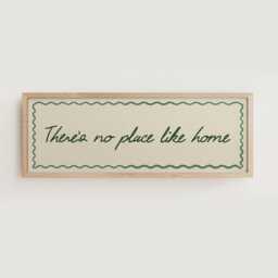 There's No Place Like Home Print, Hallway Above Door Horizontal Panoramic Print Wide Unframed - thumbnail 2