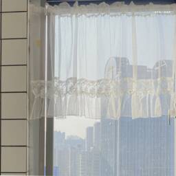 Romantic Lace Short Curtain French Embroidered Sheer Valance - thumbnail 3