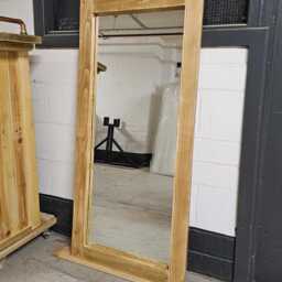 Extra Large Reclaimed Wood Mirror - Rustic Farmhouse Wall Decor - thumbnail 2