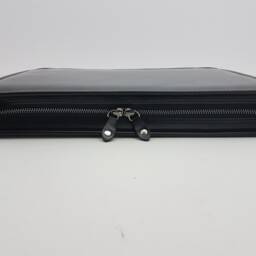 Leather Ring Binder, Leather Padfolio Black, Portfolio , Business Gift, Document Holder - thumbnail 3