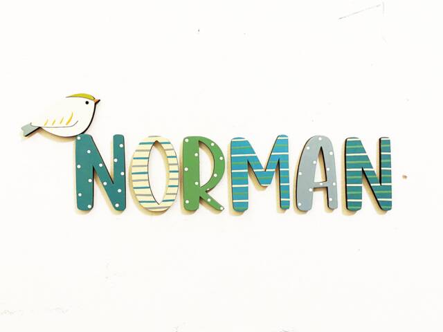 Wooden Name Sign, Nursery Wall Decor, Personalized Letters - image 1