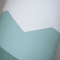 Tall Ombre Lampshade in Shades Of Teal Stripe Fabric, Handmade By Vivid Shades - thumbnail 3