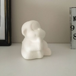 Ceramic Cash Box, Monkey With Banana, Ready To Paint, Money Storage, Coin Bank, Storage For Coins, Bisque, Gifts Kids - thumbnail 3