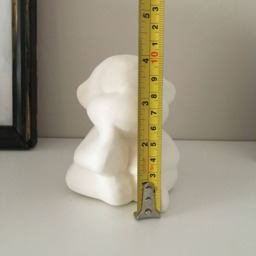 Ceramic Cash Box, Monkey With Banana, Ready To Paint, Money Storage, Coin Bank, Storage For Coins, Bisque, Gifts Kids - thumbnail 4