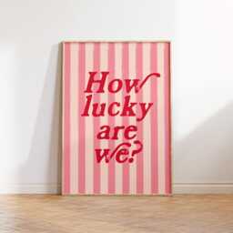 Lucky Heart Wall Print Trendy Home Decor - thumbnail 1