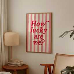 Lucky Heart Wall Print Trendy Home Decor - thumbnail 3