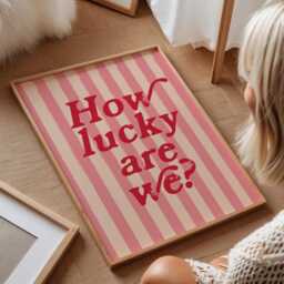 Lucky Heart Wall Print Trendy Home Decor - thumbnail 2