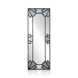 stain Glass Art Deco Mirror, Wall Hallway Vintage Mirror