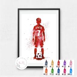 Personalized Football Print Custom Number, 10 Colors - thumbnail 1