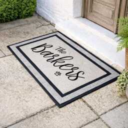 Personalized Outdoor Rug - Door Mat Family Name Pet Gift Dog Lover Doormat Washable Custom - thumbnail 2