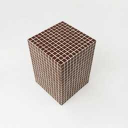 End Table. Tiled Coffee Table. Burgundy Christmas Side Bedside A Unique Gift - thumbnail 2