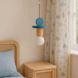 Pendant Light For Baby Room, Charming Lamp Shade Nursery Decor, Hanging Kids' Room - thumbnail 3