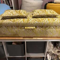 Hand Made Storage Footstool Made in Your Own Fabric - thumbnail 4