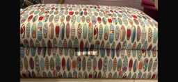 Hand Made Storage Footstool Made in Your Own Fabric - thumbnail 1