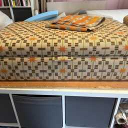 Hand Made Storage Footstool Made in Your Own Fabric - thumbnail 3