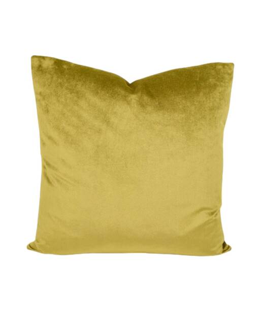 "Luxurious Ochre Yellow Velvet Cushion Covers Quantity Discounts 16"", 18"", 22"", & 18"" X 12"", 20"" 14" - image 1