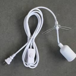 Plug-In Pendant Lamp Kit With Lampshade Holder & Switch - thumbnail 3