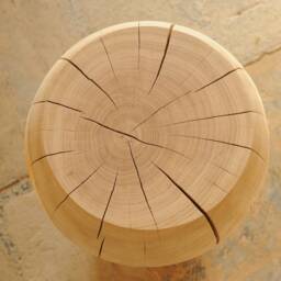 Wooden, Round, Handmade, Side Table - thumbnail 4