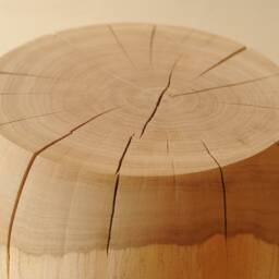 Wooden, Round, Handmade, Side Table - thumbnail 3